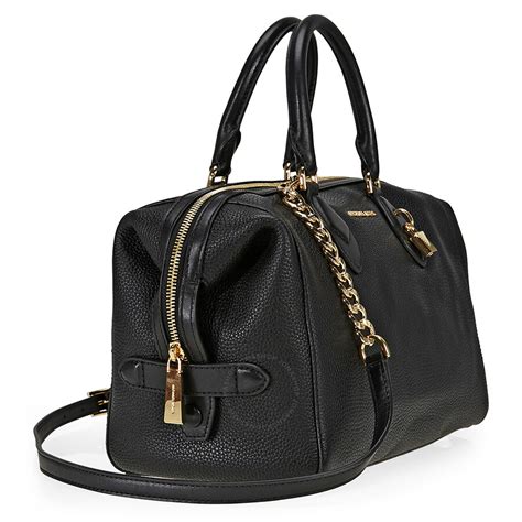 michael kors large devon satchel black|michael kors grayson satchel black.